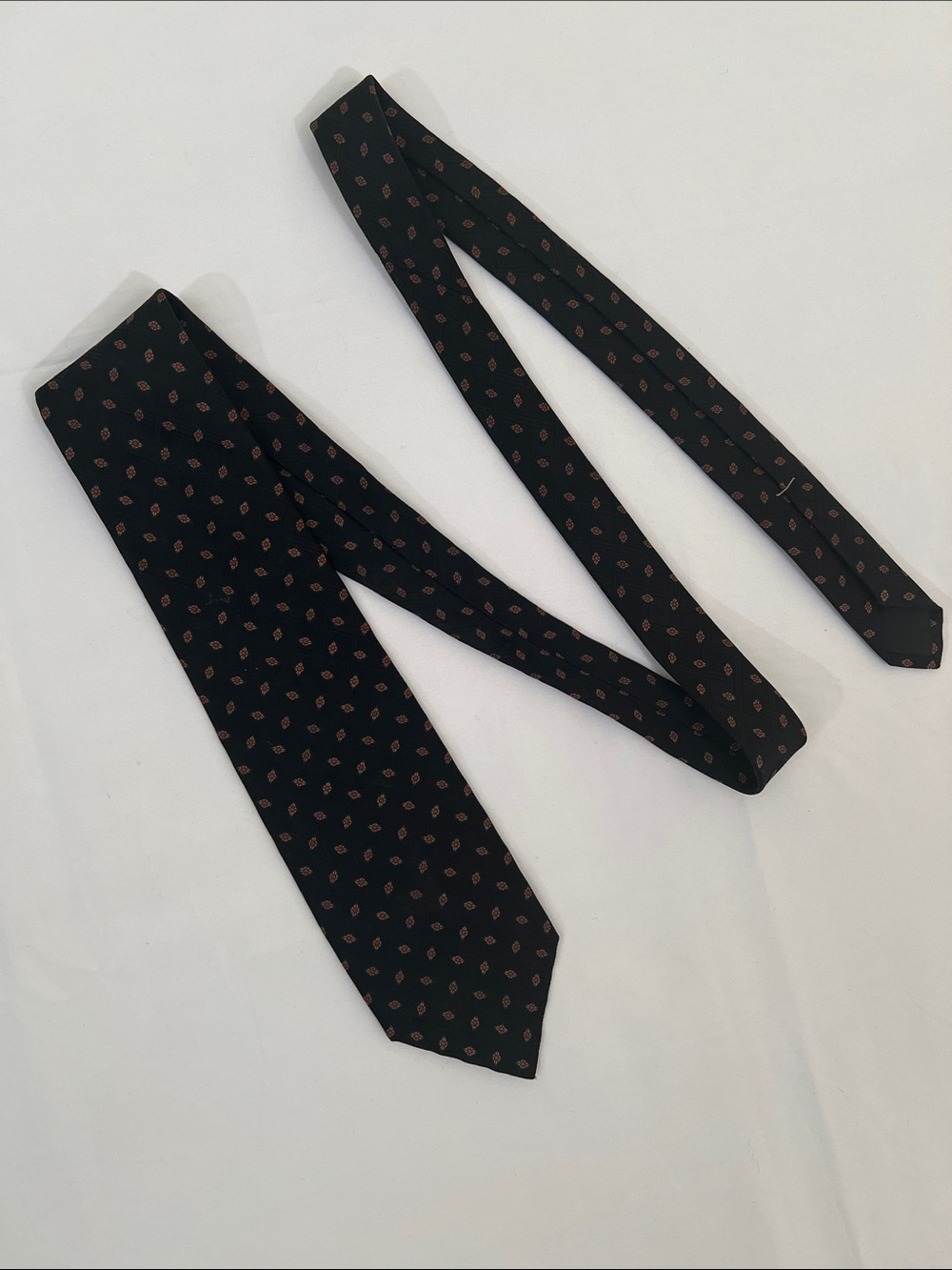 Ferrell Reed for Nordstrom Black 100% Silk Geometric Tie